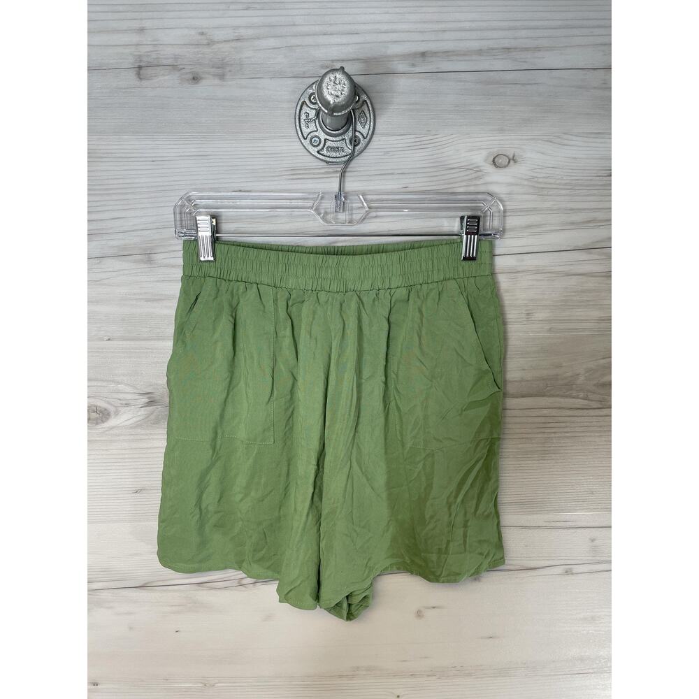 Princess Polly Newcastle Set Green Lounge Shorts Womens 6 High Rise Elastic